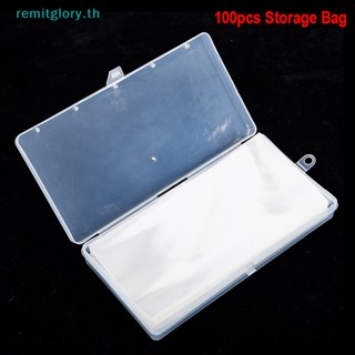 Remitglory กล่องกระดาษ PVC ใส สําหรับใส่จัดเก็บธนบัตร เหรียญ 100 ชิ้น TH