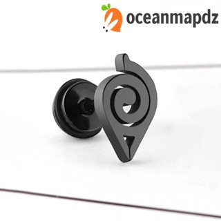 OCEANMAPDZ ต่างหู รูปนารูโตะ แบบเรียบง่าย สไตล์พังก์ สตรีท สร้างสรรค์ คลาสสิก สําหรับผู้ชาย