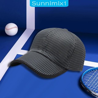 [Sunnimix1] หมวกเบสบอล กันแดด ปรับขนาดได้ สําหรับเล่นกีฬา ตกปลา เดินป่า