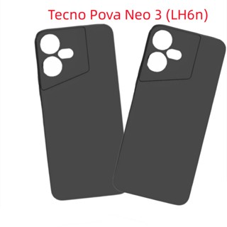 Tecno Pova Neo 3 LH6 เคส TPU นิ่ม เนื้อด้าน สีดํา กันตก