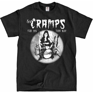 เสื้อยืด พิมพ์ลาย The Cramps Punk Rockabilly American Rock N Roll สไตล์วินเทจ