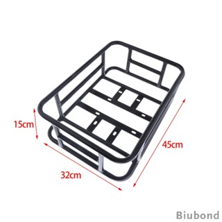 [Biubond] ตะกร้าโลหะ กันน้ํา ปรับได้ สําหรับติดด้านหลังรถจักรยาน