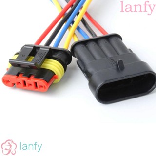 LANFY อะแดปเตอร์ปลั๊กเชื่อมต่อสายไฟ ตัวผู้ ตัวเมีย 1P 2P 3P 4P 5P ตัวผู้ และตัวเมีย สําหรับรถจักรยานยนต์