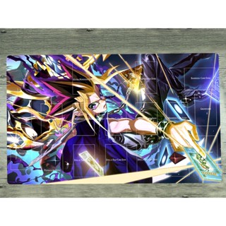 Yugioh Playmat Pad Yugi Muto Black Luster Soldier TCG CCG แผ่นรองเมาส์เกมเทรดการ์ด