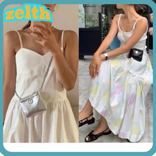 Zelth กระเป๋าสะพายไหล่ หนัง PU มีซิป ขนาดเล็ก ใส่เหรียญได้ สําหรับเด็ก