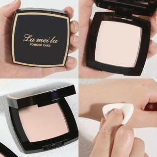 Makeup pressed powder lasting oil control, waterproof, sweat proof, natural concealer, non-removable invisible pores, dry and wet dual use with powder puff