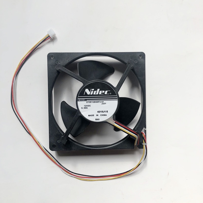 เหมาะสําหรับตู้เย็น NIDEC U12E12BS8F3-57 J232 12v0.06A พัดลมเงียบกันน้ํา