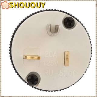 SHOUOUY Safty ปลั๊กไฟ ตัวผู้ พลาสติก ทองแดง 125V กันน้ํา ทนทาน แบบเปลี่ยน สําหรับช่างไฟฟ้า