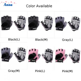 【Anna】Cycling Gloves Driving Fingerless Fitness Lifting Men Shock Absorption