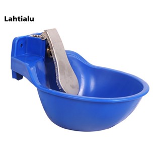 Lahtialu ชามให้อาหารปศุสัตว์อัตโนมัติ พลาสติก แบบหนา สีฟ้า สําหรับสัตว์