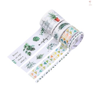 พร้อมส่ง เทปวาชิ กว้าง 30 มม. 15 มม. 5 มม. หลากสี สําหรับตกแต่งสมุดไดอารี่ งานฝีมือ DIY 4 ม้วน