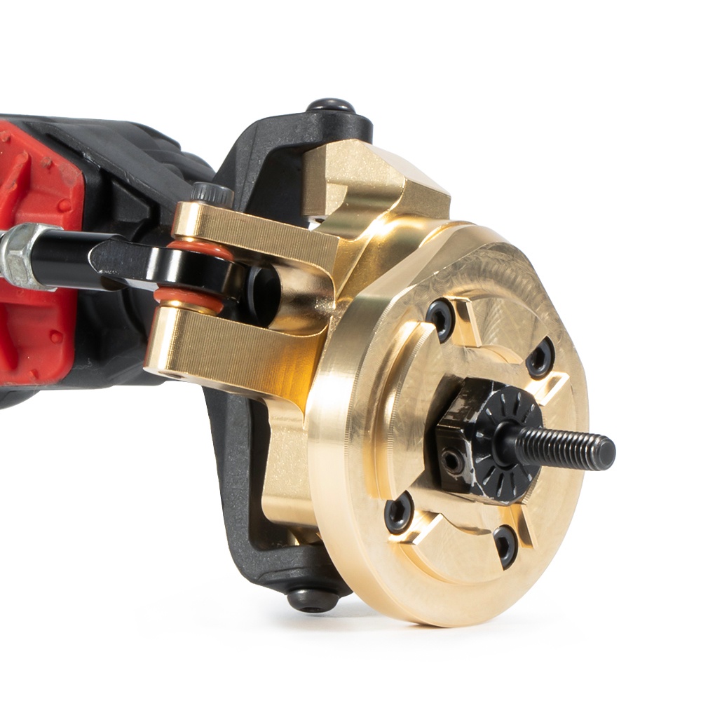 แผ่นครอบพวงมาลัย ทองเหลือง สําหรับอัพเกรดรถไต่หินบังคับ 1/10 Axial Capra SCX10 III