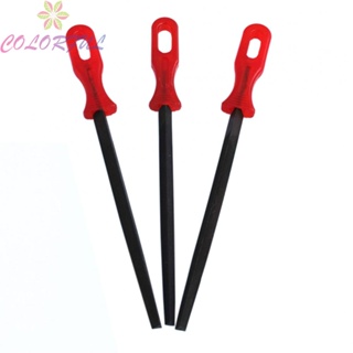 【COLORFUL】Triangular File Plastic Shaping 8 Inch Accessories Ceramic For Wood Glass