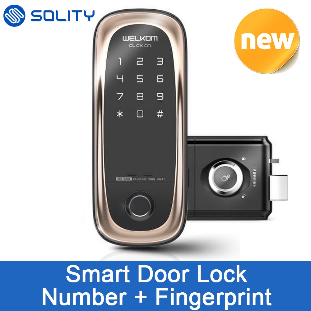 SOLITY WELKOM WR-65B Smart Digital Door Lock Locks Number and Fingerprint Korea