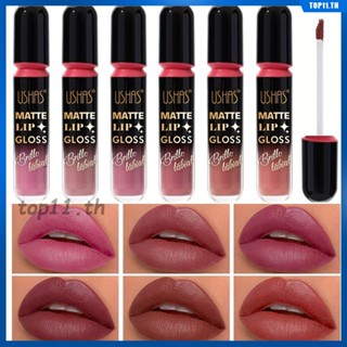 Ushas 6in1 Matte Liquid Lip Gloss Set Creamy-matte Shimmer Waterproof Long Lasting Lipstick Kit Waterproof And Non-stick Gift Girl Students 28g (top11.th.)