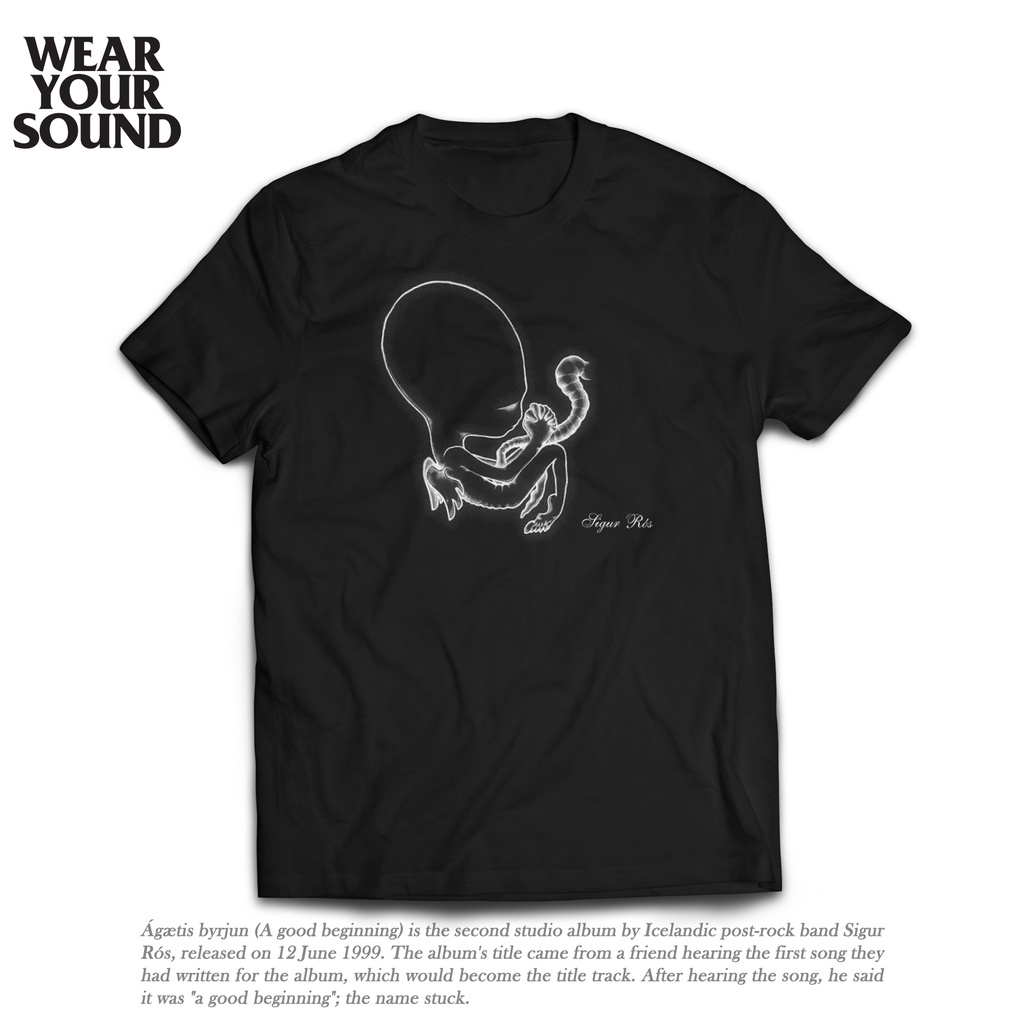 หยาง1  เสื้อยืด พิมพ์ลายวง Sigur Ros Sigur Ros Sigur