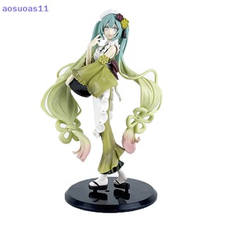 Aosuoas โมเดลฟิกเกอร์ PVC อนิเมะ Hatsune Miku Matcha Ice Cream สําหรับเก็บสะสม ตกแต่ง TH.