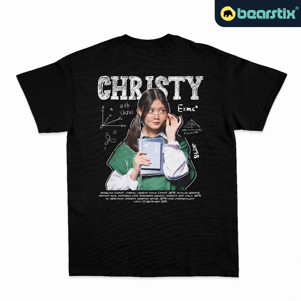 พร้อมส่ง เสื้อยืด พิมพ์ลาย Shinzo Kaos Christy JKT48 The Librarians Baju Member JKT48 Kaos Wota Ange