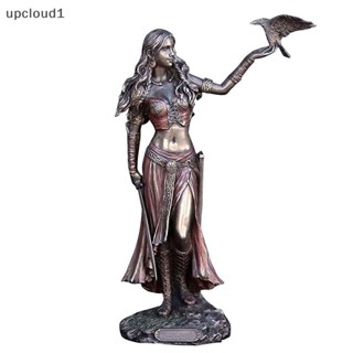 [upcloud1] รูปปั้นเรซิ่น Morrigan The Celtic Goddess Of Battle With Crow &amp; Statue [TH]