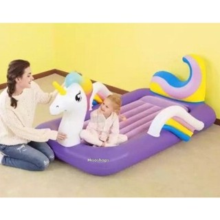 ที่นอนเป่าลมAIRBED-UNICORN ที่นอนเด็กเป่าลม บ้านลม บ่อบอลเป่าลม ลายรูปทรงยูนิคอร์น สีสันสดใส