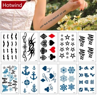 Hotwind สติกเกอร์รอยสัก ลายปีกผีเสื้อ กันน้ํา กันเหงื่อ แบบใช้แล้วทิ้ง สร้างสรรค์ สําหรับผู้ชาย และผู้หญิง S7V3