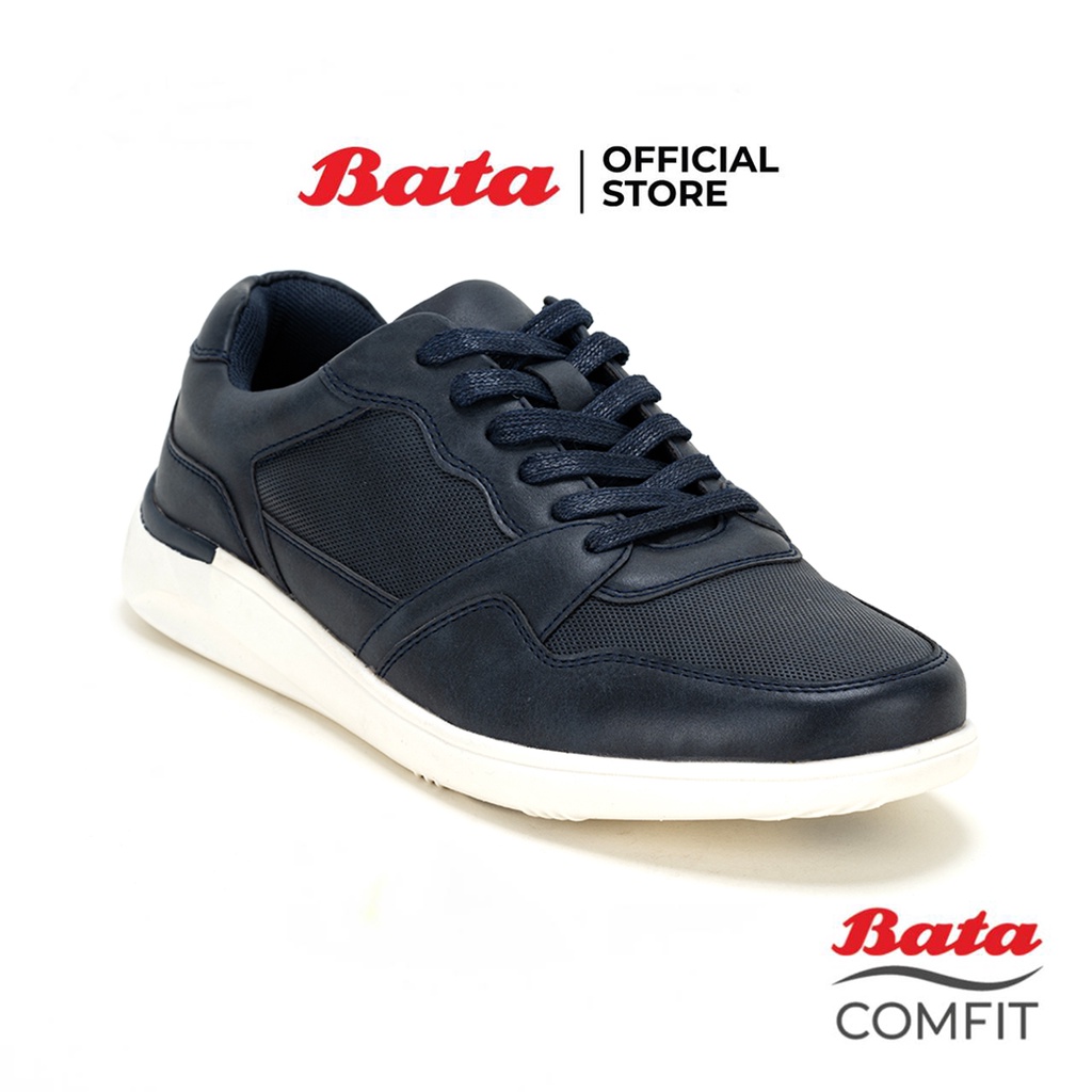 Bata บาจา Comfit รองเท้าผ้าใบลำลอง รองเท้าเพื่อสุขภาพแบบสวม สำหรับผู้ชาย สีกรมท่า รหัส 8219251