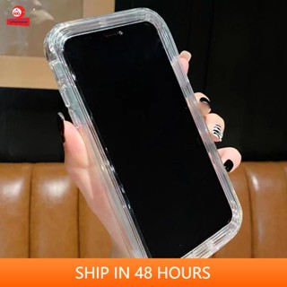 เคสโทรศัพท์มือถือ ซิลิโคนใส หนา กันกระแทก 360 องศา 2 In 1 สําหรับ Huawei Honor X7 X8 X9 P40 P30 P20 Lite Y9A Y9S Y8 Y7P Y6P Y6S