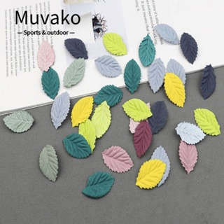 Muvako พวงใบไม้ประดิษฐ์ ผ้าไหม 8 สี แฮนด์เมด DIY สําหรับตกแต่งบ้าน สมุดภาพ 100 ชิ้น