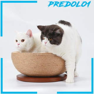 [Predolo1] 2 in 1 เตียงนอน ป้องกันรอยขีดข่วน ทรงกลม สําหรับแมว