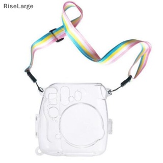 [RiseLarge] เคสกระเป๋าใส แบบแข็ง สําหรับกล้อง Fujifilm Instax Mini 8 8+ 9