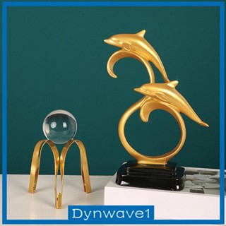 [Dynwave1] ฟิกเกอร์รูปปั้นปลาโลมา ของขวัญวันเกิด สําหรับตกแต่งบ้าน โต๊ะ เตาผิง ห้องนั่งเล่น ห้องนอน