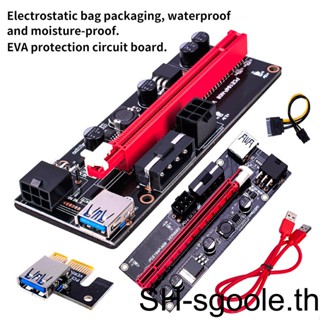 บอร์ดอะแดปเตอร์ PCI-E 1x เป็น 16x พร้อมสายเคเบิลขยาย USB 3 0 PCI-Express อุปกรณ์เสริม สําหรับคอมพิวเตอร์ตั้งโต๊ะ