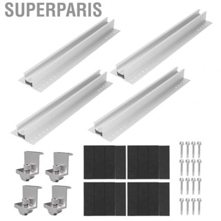 Superparis Solar Panel Mounting Rack Firmly Fixing Superficial Anodizing  Bracket for Residence