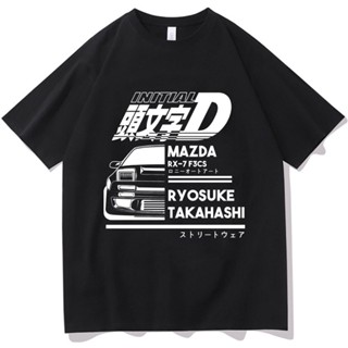 เสื้อยืด พิมพ์ลายอนิเมะ Drift Ae86 Initial D R34 Skyline Gtr Jdm สไตล์สตรีท สําหรับผู้ชาย