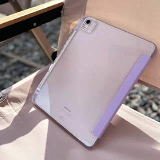 เคสอะคริลิค พร้อมช่องใส่ปากกา สําหรับ Ipad Pro 12.9 นิ้ว 2022 Air 5 Air 4 9th Gen Pro 11 10th 10.9 10.2 8th 7th Gen 6th 9.7 air2 10.5