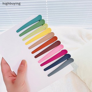 [highbuying] กิ๊บปากเป็ด พลาสติก สีแคนดี้ สําหรับจัดแต่งทรงผม DIY 10 ชิ้น ต่อชุด