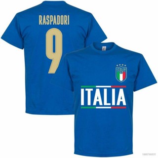 เสื้อยืดคอกลม แขนสั้น พิมพ์ลาย NP2 World Cup Italy Jersey Fans Raspadori Kean Insicne พลัสไซซ์ สําหรับผู้ชาย และผู้หญิง PN2