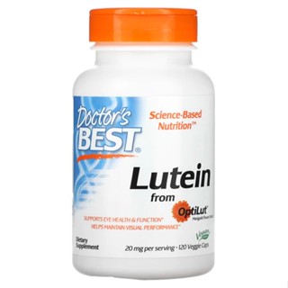 Doctors Best Lutein หมวกมังสวิรัติ 20 มก.