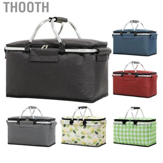 Thooth Picnic   Carrying Handle Insulated Cooler Bag for Camping