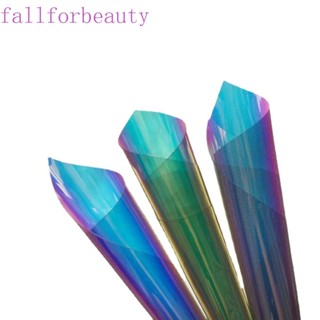 FALLFORBEAUTY ฟิล์มสติกเกอร์ PET 3D มีกาวในตัว กันระเบิด สําหรับติดกระจกหน้าต่าง บ้าน ห้างสรรพสินค้า