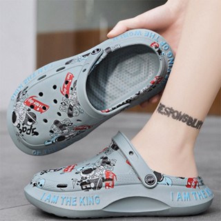 CROCS พร้อมส่ง รองเท้าแตะลําลอง EVA พื้นหนานุ่ม คุณภาพสูง เหมาะกับเดินชายหาด แฟชั่นฤดูร้อน สําหรับผู้ชาย และผู้หญิง 2023