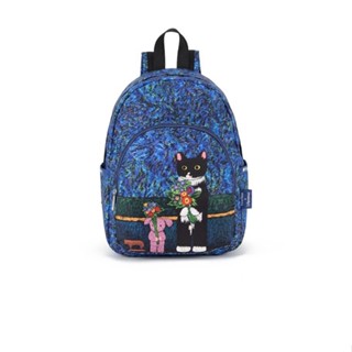 Lesportsac LeSportsac ใหม่ กระเป๋าเป้สะพายหลัง ลายวัว ดาว ท้องฟ้า สําหรับเดินทาง X001