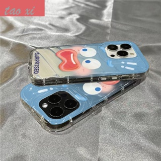 เคสโทรศัพท์มือถือนิ่ม กันหล่น กันรอยนิ้วมือ ลายตลก เรียบง่าย สําหรับ Apple Iphone 14promax 13 12 11 7 8plus JEC2