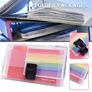 New Expanding File Folder A6 13 Pockets Rainbow Test Paper Document Organiser