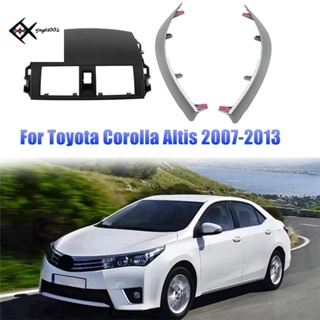 แผงแดชบอร์ดเครื่องปรับอากาศ 1 ชุด และแถบตกแต่ง สําหรับ Toyota Corolla 2007-2013