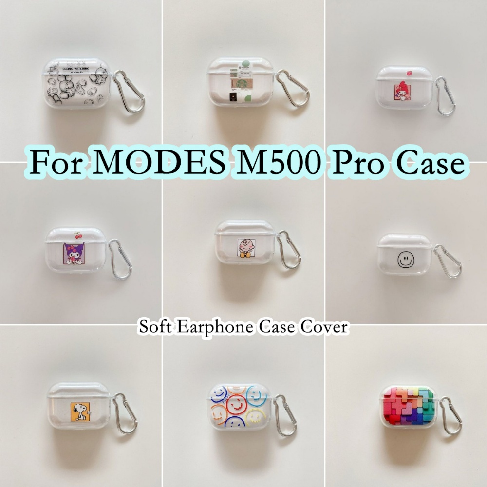 สําหรับโหมด M500 Pro กรณีการ์ตูนรูปแบบ minimalist สําหรับโหมด M500 Pro ปลอกหูฟังแบบนุ่มฝาครอบ