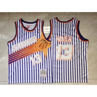 Nba Mitchell &amp; Ness 1996-97 Phoenix Suns ไม่ซ้ําใคร #13 เสื้อกีฬาบาสเก็ตบอล ลายทาง สําหรับผู้ชาย 789789