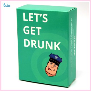 การ์ดเกม RX Lets Get Drunk Card Game 100 การ์ดภาษาอังกฤษ สําหรับงานปาร์ตี้ ครอบครัว กลางคืน