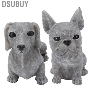 Dsubuy Dog Garden Statues DIY Lifelike Prevent Cracking Resin Home Decor