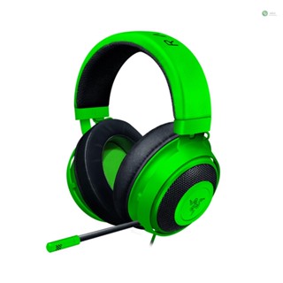 [พร้อมส่ง] Razer Kraken ชุดหูฟังเล่นเกม พร้อมไมโครโฟนตัดเสียงรบกวน แบบเปลี่ยน สําหรับ PC Mac Xbox PS4 Nintendo Switch (สีเขียว)